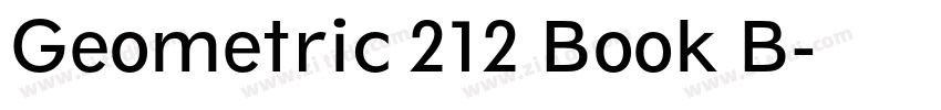 Geometric 212 Book B字体转换